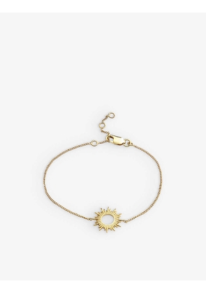 Electric Goddess 22ct gold-plated sterling silver sunburst bracelet