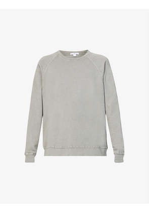 Round-neck relaxed-fit cotton-jersey sweatshirt