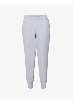 Ahnya high-rise organic cotton and recycled polyester-blend jogging bottoms