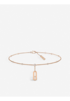 Move Uno 18ct rose-gold and diamond anklet