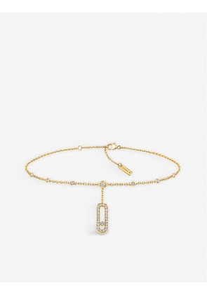 Move Uno 18ct yellow-gold and diamond anklet