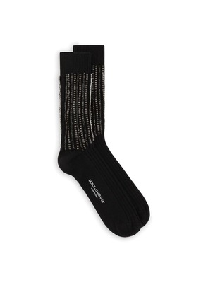 Dolce & Gabbana Diamanté-Embellished Ankle Socks