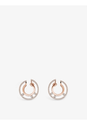 Move Romane 18ct rose-gold and diamond earrings