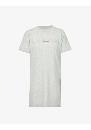 Logo-print stretch-cotton nightshirt