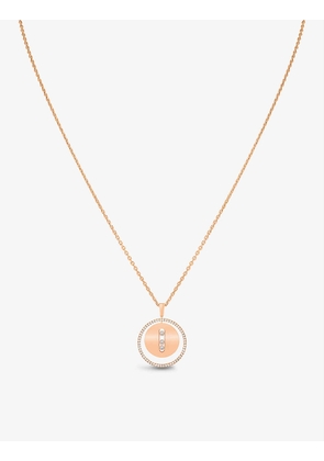 Lucky Move 18ct rose-gold and pavé diamond necklace