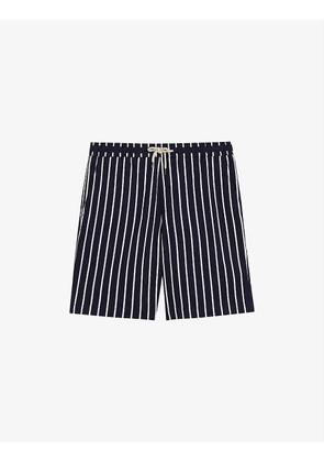 Kexby striped stretch-cotton shorts
