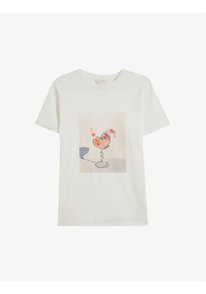 Ginieh graphic-print cotton-jersey T-shirt