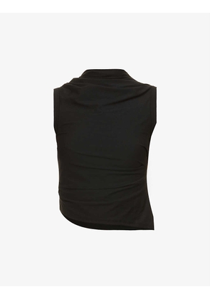 Selma sleeveless stretch-cotton tank top