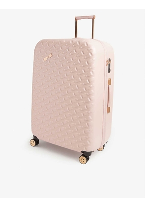 Bellll bow-embellished plastic suitcase