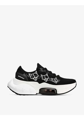 Sprint wolfe-print low-top woven trainers