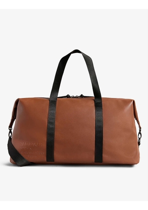 Tomson contrast handle recycled faux-leather holdall