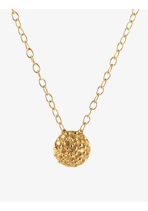 Sandy Leong Dot November birthstone recycled 18ct yellow gold and honey topaz necklace