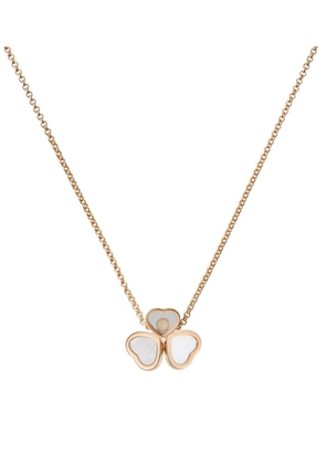 Chopard Rose Gold And Diamond Happy Hearts Necklace