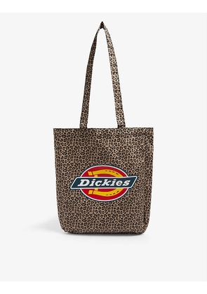 Icon leopard-print cotton tote bag