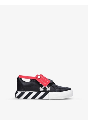Arrows vulcanised leather low-top trainers 6-8 years