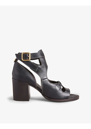 Jaylei cut-out heeled leather sandals