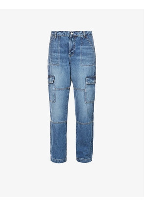 McKenna organic-denim cargo jeans