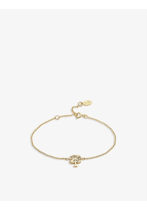 With Love Darling #15 Tree of Life 14ct yellow gold-plated vermeil sterling silver bracelet