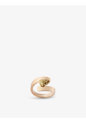 MAKAL Heart natural gold nugget ring