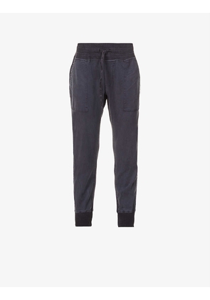 Mixed Media tapered-leg cotton-jersey jogging bottoms