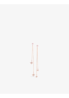 Myriam Soseilos Astral 9ct rose-gold and white sapphire earrings
