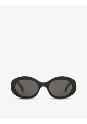 CL40194U oval-frame acetate sunglasses