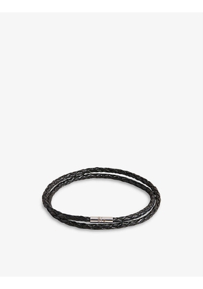Ppound woven leather bracelet