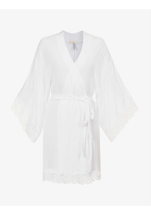 Marry Me Mademoiselle stretch-modal and lace robe