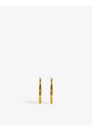 Alodia yellow gold-tone brass earrings