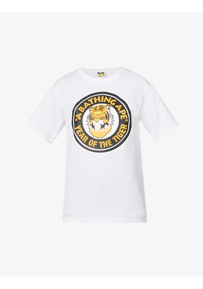 Year Of The Tiger graphic-print cotton-jersey T-shirt