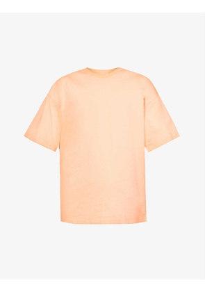 Flora brand-patch relaxed-fit cotton-jersey T-shirt