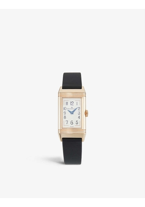 Q3352420 Reverso One Duetto Moon 18ct rose-gold, ~28.32ct diamond and leather manual-wind watch