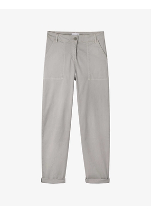 Brompton mid-rise relaxed-fit stretch-cotton trousers