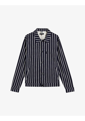 Merley striped stretch-cotton jacket