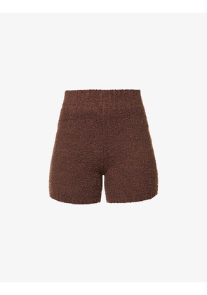 Cozy high-rise fleece shorts