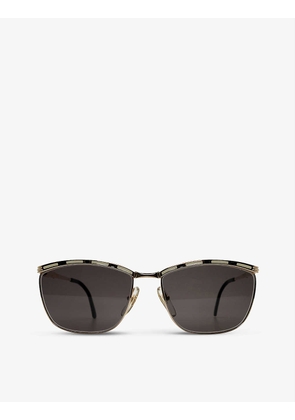 Pre-loved 90s Dior 2750-47 square-frame metal sunglasses