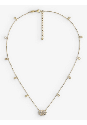 GG Running 18ct yellow-gold and 0.22ct diamond necklace