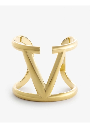 VLOGO gold-tone brass cuff