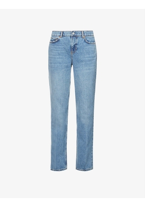 Addison relaxed-fit low-rise organic cotton-blend denim jeans