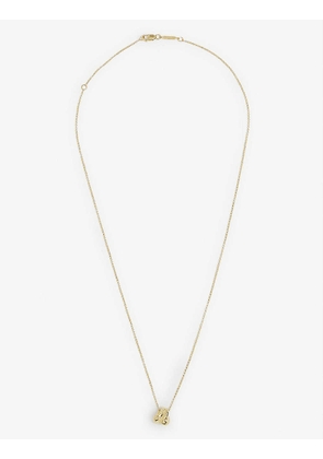 Knot 9ct yellow gold-plated vermeil recycled sterling-silver necklace