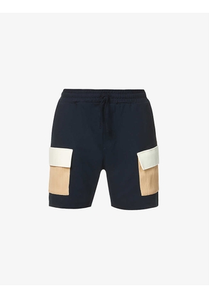 Morley contrast-panel stretch-jersey shorts