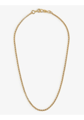 Locked 9ct yellow gold-plated vermeil recycled sterling-silver necklace
