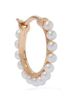 Annoushka Yellow Gold and Pearl Hoop Earrings