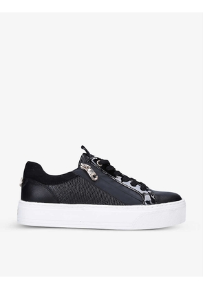 Junior Zip chunky-soled low-top faux leather trainers