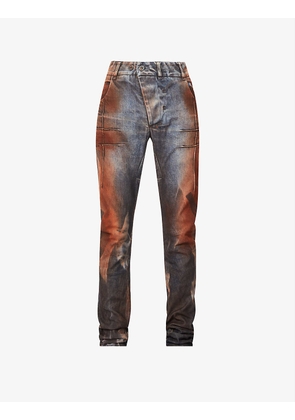 P13 spray-dyed regular-fit cotton-blend jeans