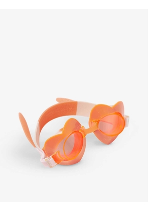 Heart-shaped silicone swim goggles