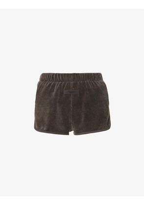 ESSENTIALS brand-patch cotton-blend shorts