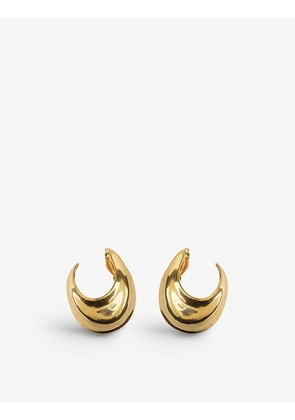 Sabine 14ct recycled yellow-gold vermeil hoop earrings