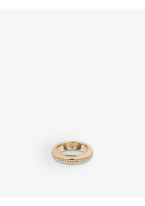 Victoria 9ct yellow-gold and white diamond ring