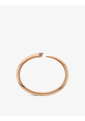 Tusk rose gold-vermeil and diamond bracelet
